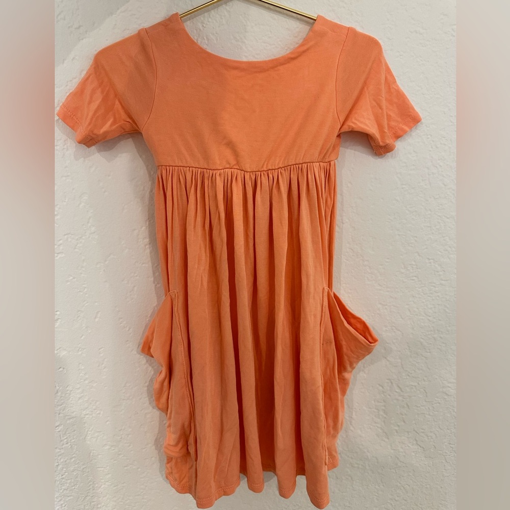 Remie Girl Salmon Pink Dress | 3T